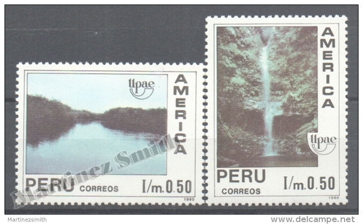 Perou - Peru 1991 Yvert 958-59, América UPAEP, Water - MNH - Perú