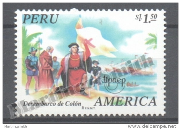 Perou - Peru 1995 Yvert 1052, América UPAEP, Discovery Of America - MNH - Perú