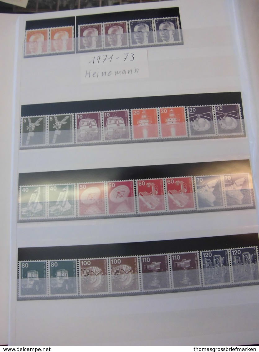 Sammlung Berlin PAARE 1961-1990 Komplett Postfrisch Frauen SWK Burgen Usw (1073) - Rolstempels