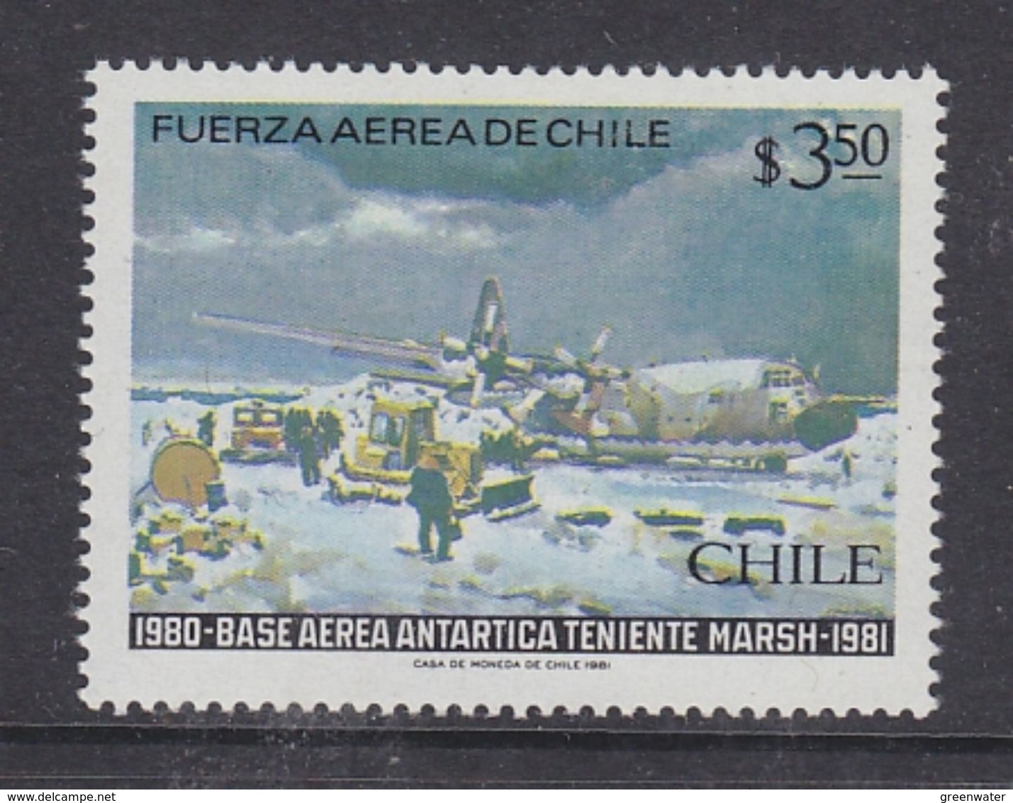 Chile 1981 Antarctica / Base Teniente Marsh 1v ** Mnh (39544H) - Chili