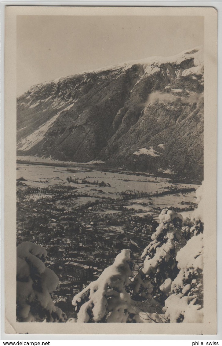 Chur Mit Calanda Vom Mittenberg Aus Im Winter En Hiver - Photo: L. Fridli - Coire