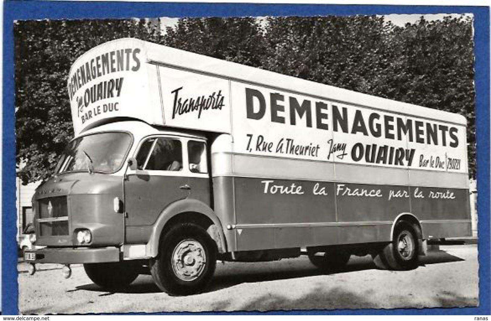 CPSM Publicité Publicitaire Réclame Circulé Déménagements Camion Renault Saviem Bar Le Duc - Bar Le Duc