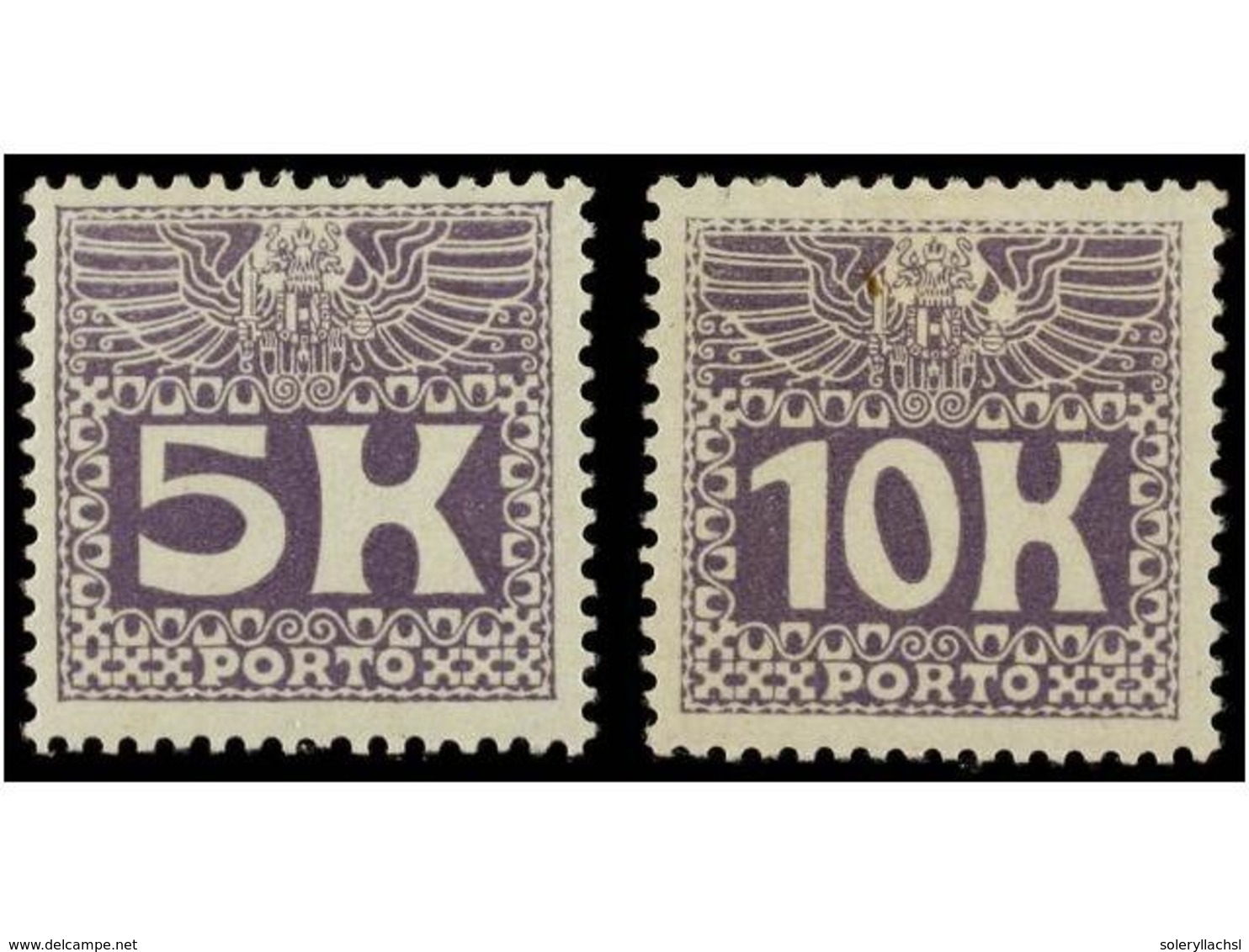 83 * AUSTRIA. Mi.T-45/46. 1911. Postage Due. Complete Set, Hinged. Michel.400?. - Other & Unclassified