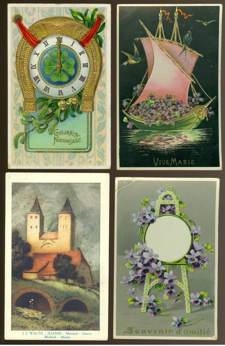 Beau Lot De 60 Cartes Postales De Fantaisie   Mooi Lot 60 Postkaarten Van Fantasie -  60 Scans - 5 - 99 Postcards