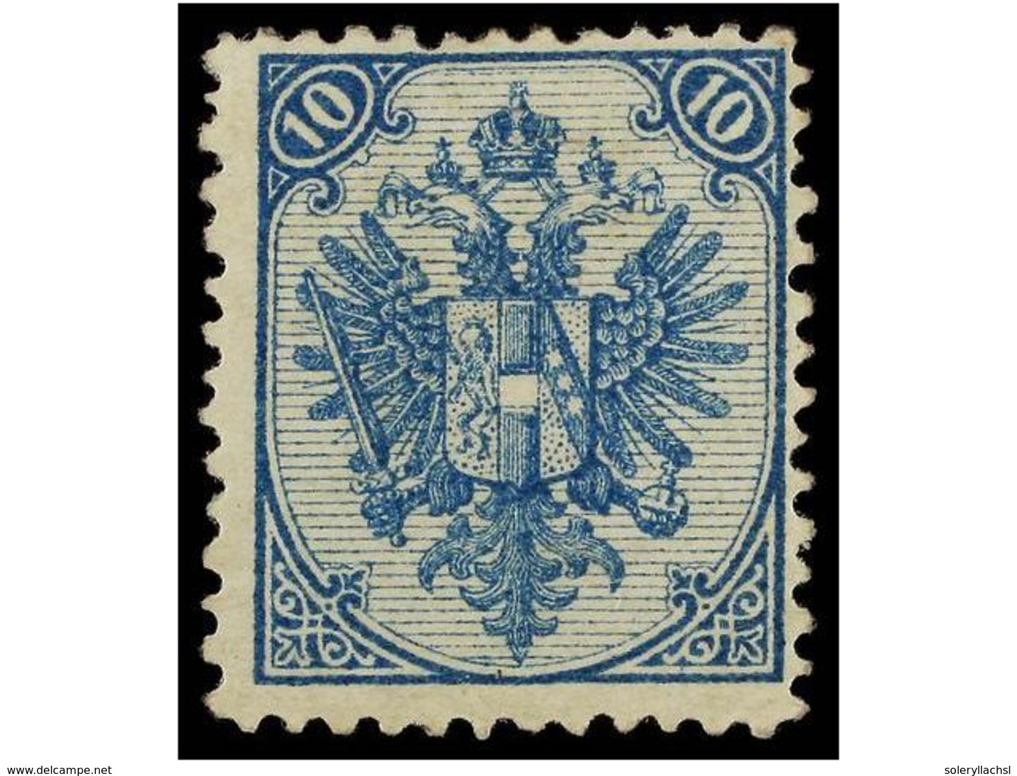 361 * BOSNIA-HERZEGOVINA. Fe.6Ib. 1879. <B>10 Kr.</B> Mild Blue, Perf. 12. Fresh. Cat. 320?. - Other & Unclassified