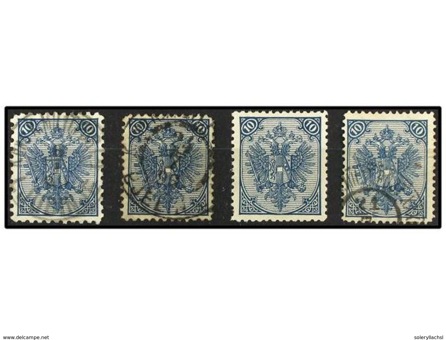 364 */° BOSNIA-HERZEGOVINA. Fe.6 II. 1880. <B>10 Kr.</B> Blue <B>CROSS VARIETY</B>. Perf. 10 1/2 And 11 1/2, Used And Pe - Sonstige & Ohne Zuordnung