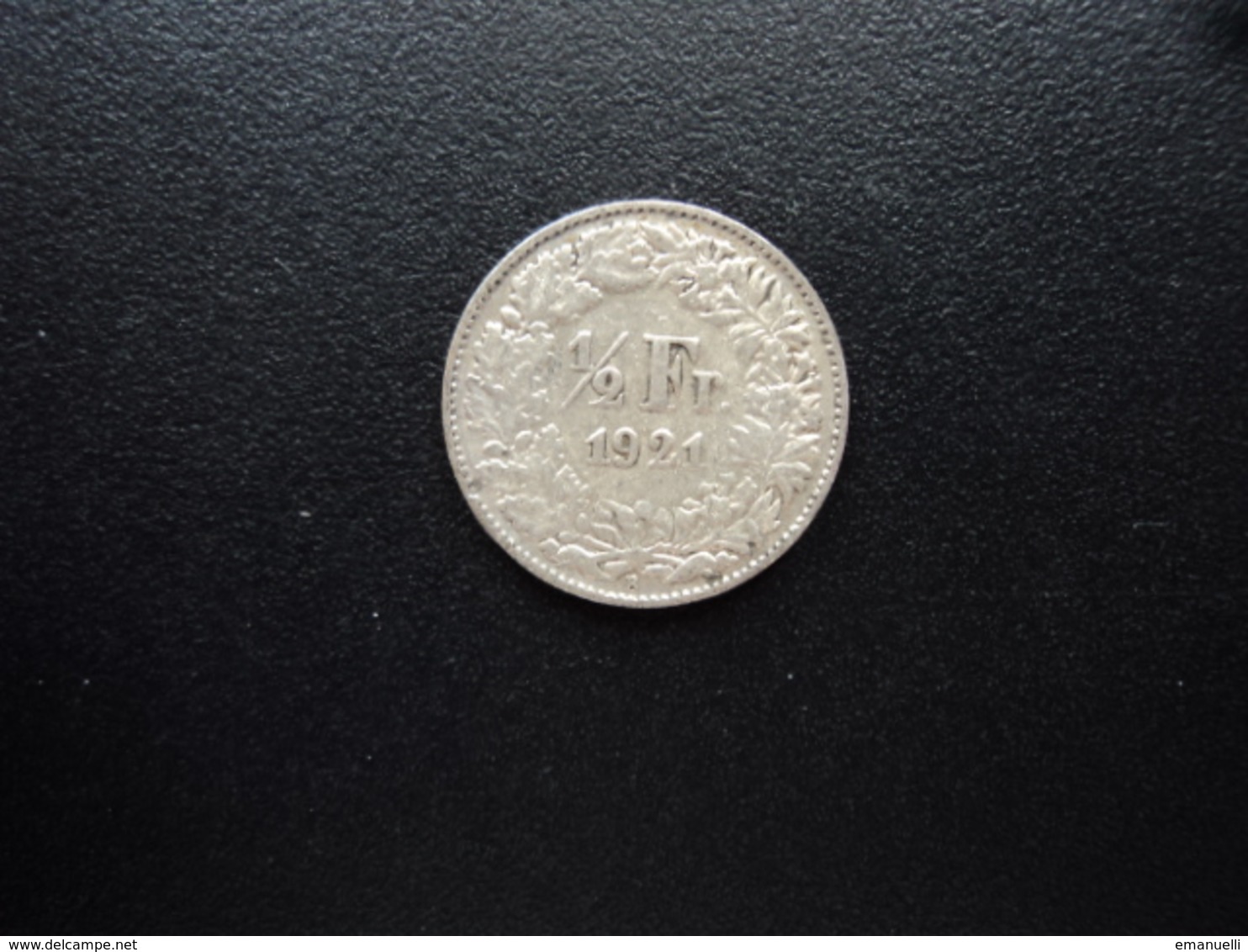 SUISSE : 1/2 FRANC  1921 B   KM 23       TB+ / TTB - 1/2 Franc