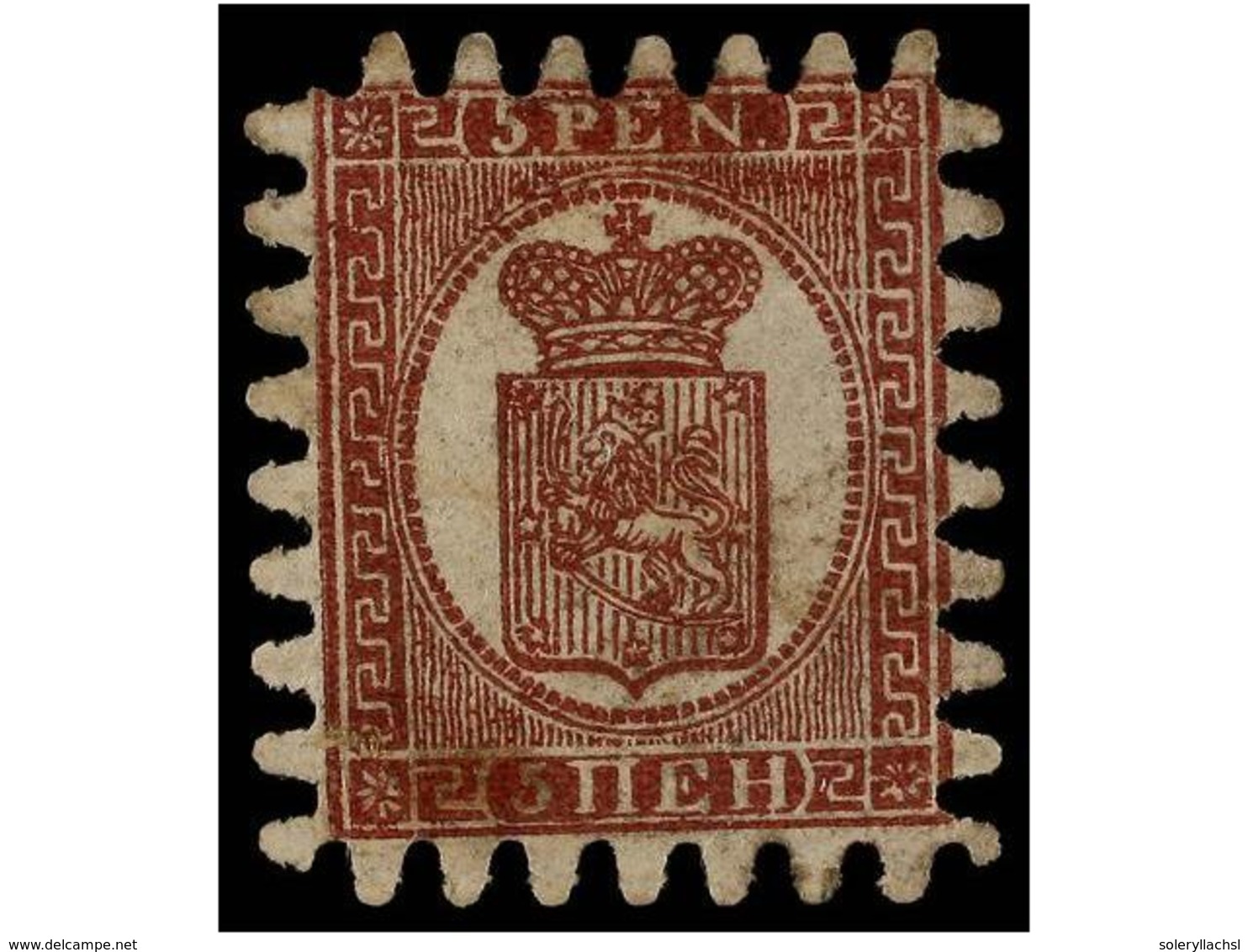 1515 ° FINLANDIA. Mi.5Cy. 1866. <B>5 P.</B> Brown-lilac. Fine. Michel.300?. - Autres & Non Classés