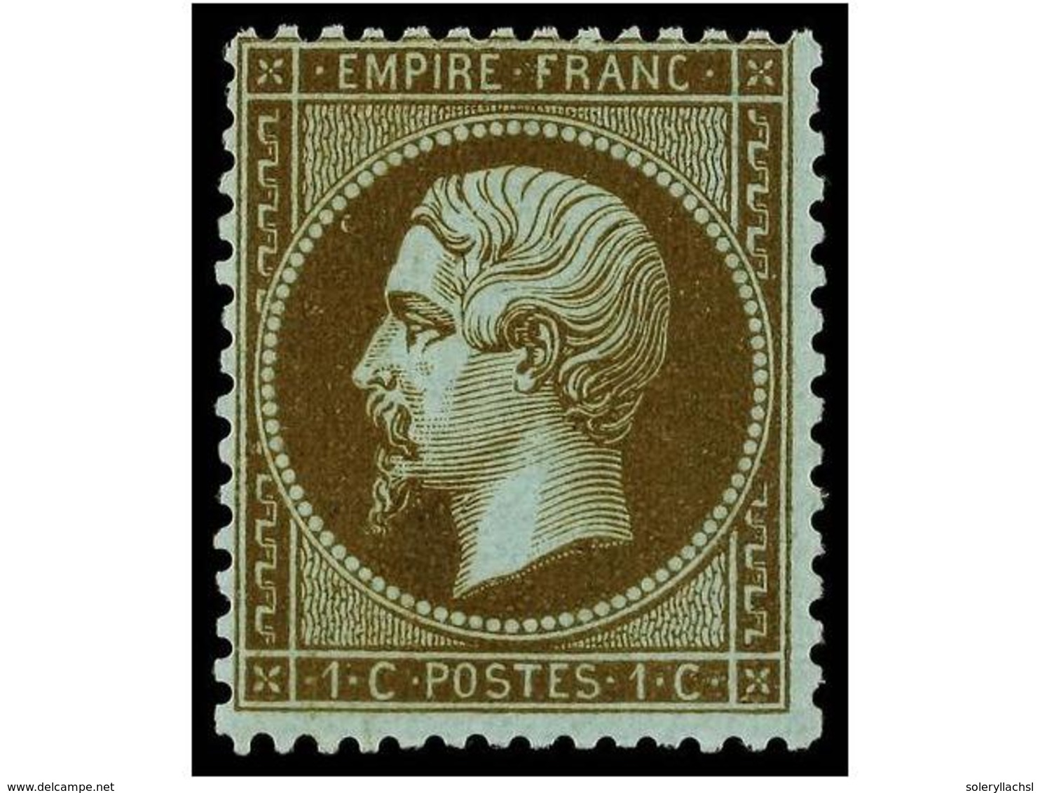 1562 * FRANCIA. Yv.19e. 1865. <B>1 Cto.</B> 'mordore'. Color Muy Fresco. Yvert.425?. - Other & Unclassified