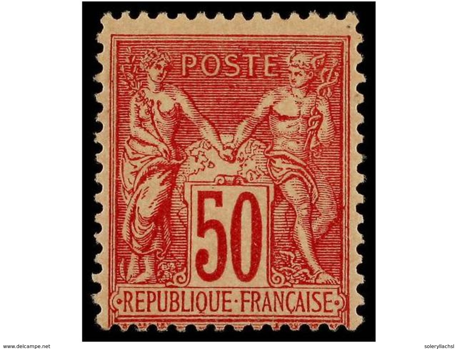 1611 * FRANCIA. Yv.98. 1884-90. <B>50 Cts.</B> Rose, Fresh Colour. Yvert.275?. - Sonstige & Ohne Zuordnung