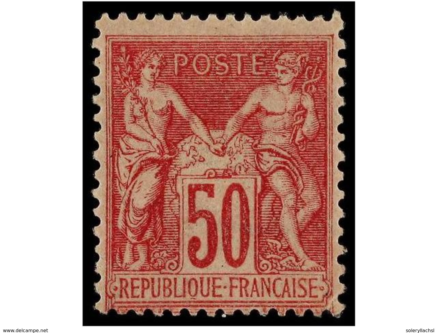 1615 * FRANCIA. Yv.104. 1898-00. <B>50 Cts.</B> Rose, Fresh Colour. Yvert.325?. - Sonstige & Ohne Zuordnung