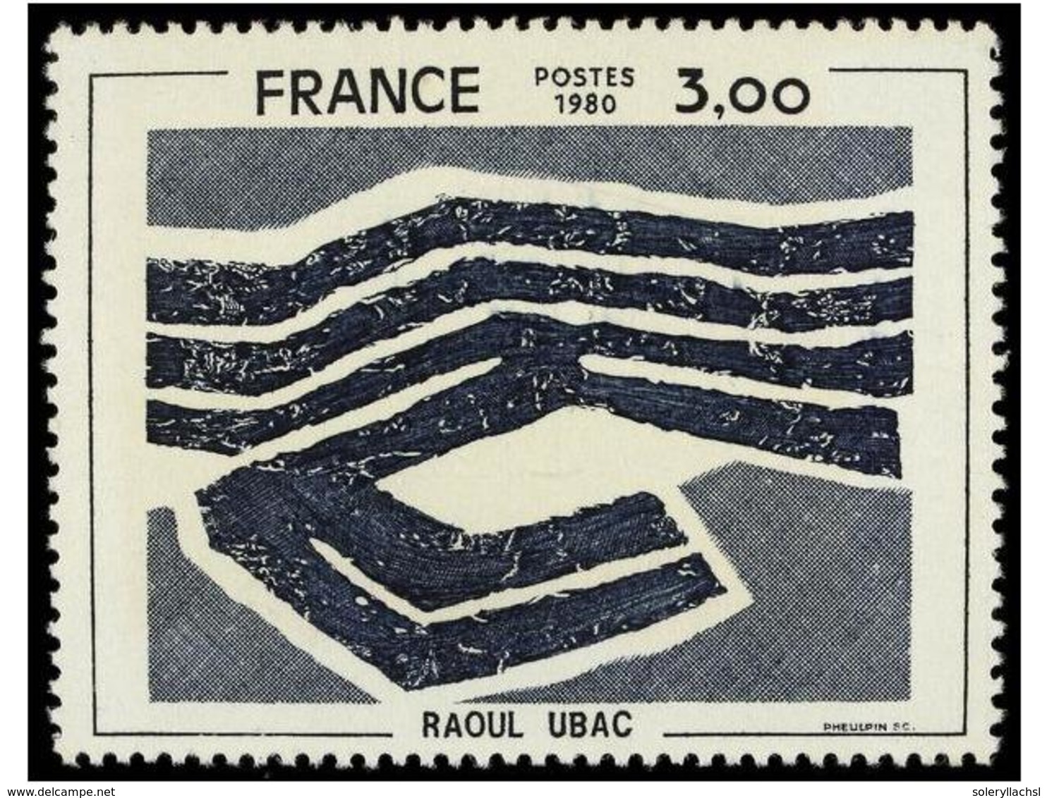 1633 ** FRANCIA. Yv.2080a. 1980. <B>3 Fr. FALTA EL COLOR BEIGE. </B> Yvert.600?. - Other & Unclassified