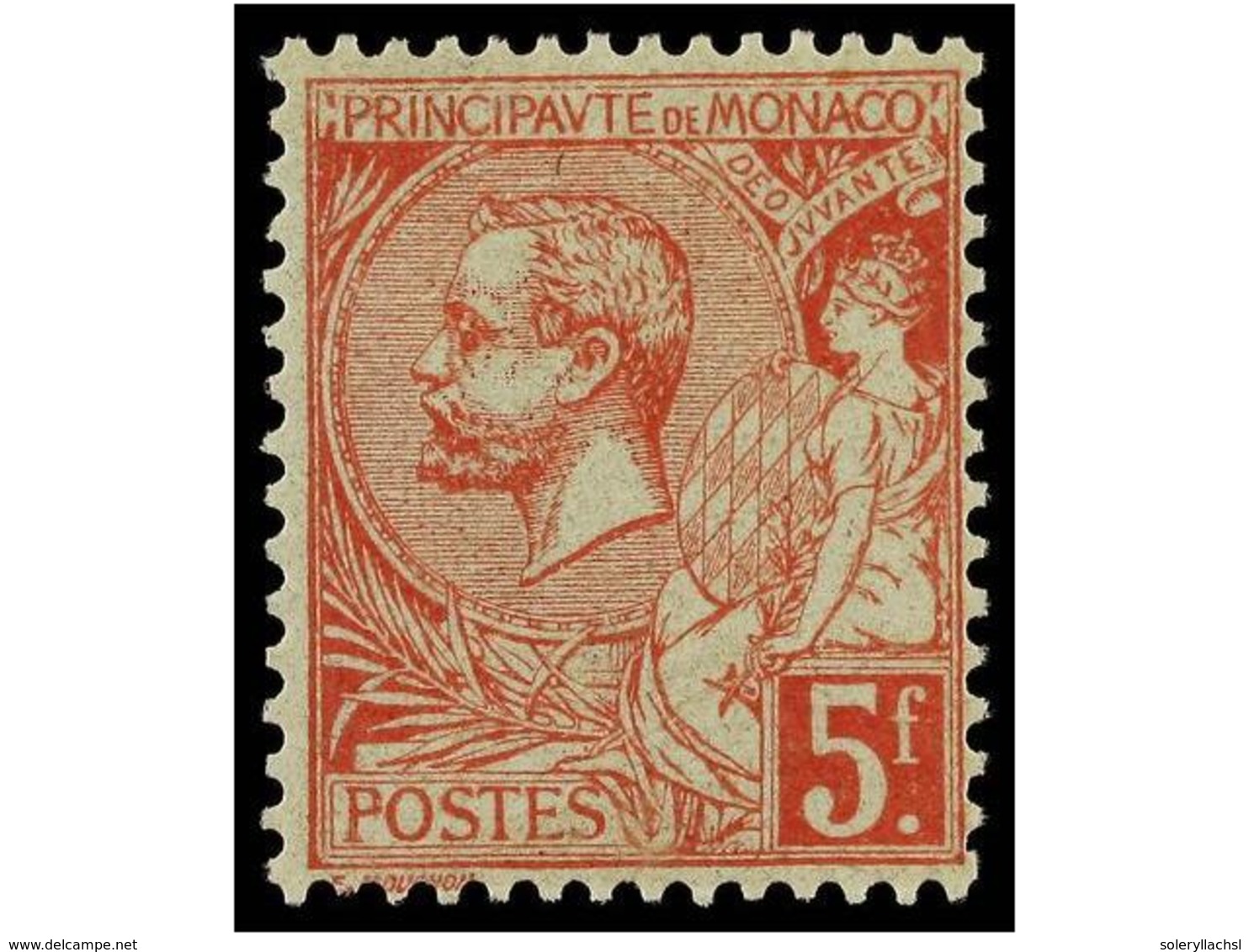 2232 * MONACO. Yv.21. 1891-98. <B>5 Fr.</B> Rose. Light Hinged. Yvert.120?. - Other & Unclassified