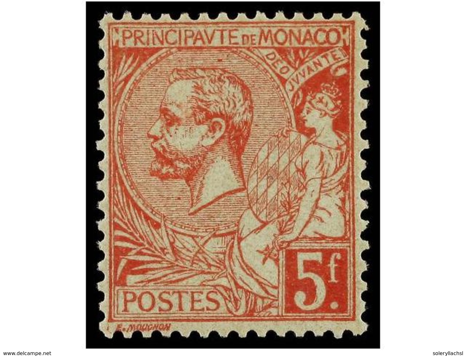 2233 * MONACO. Yv.21. 1891-98. <B>5 Fr.</B> Rose, Well Centered. Light Hinged. Yvert.120?. - Sonstige & Ohne Zuordnung