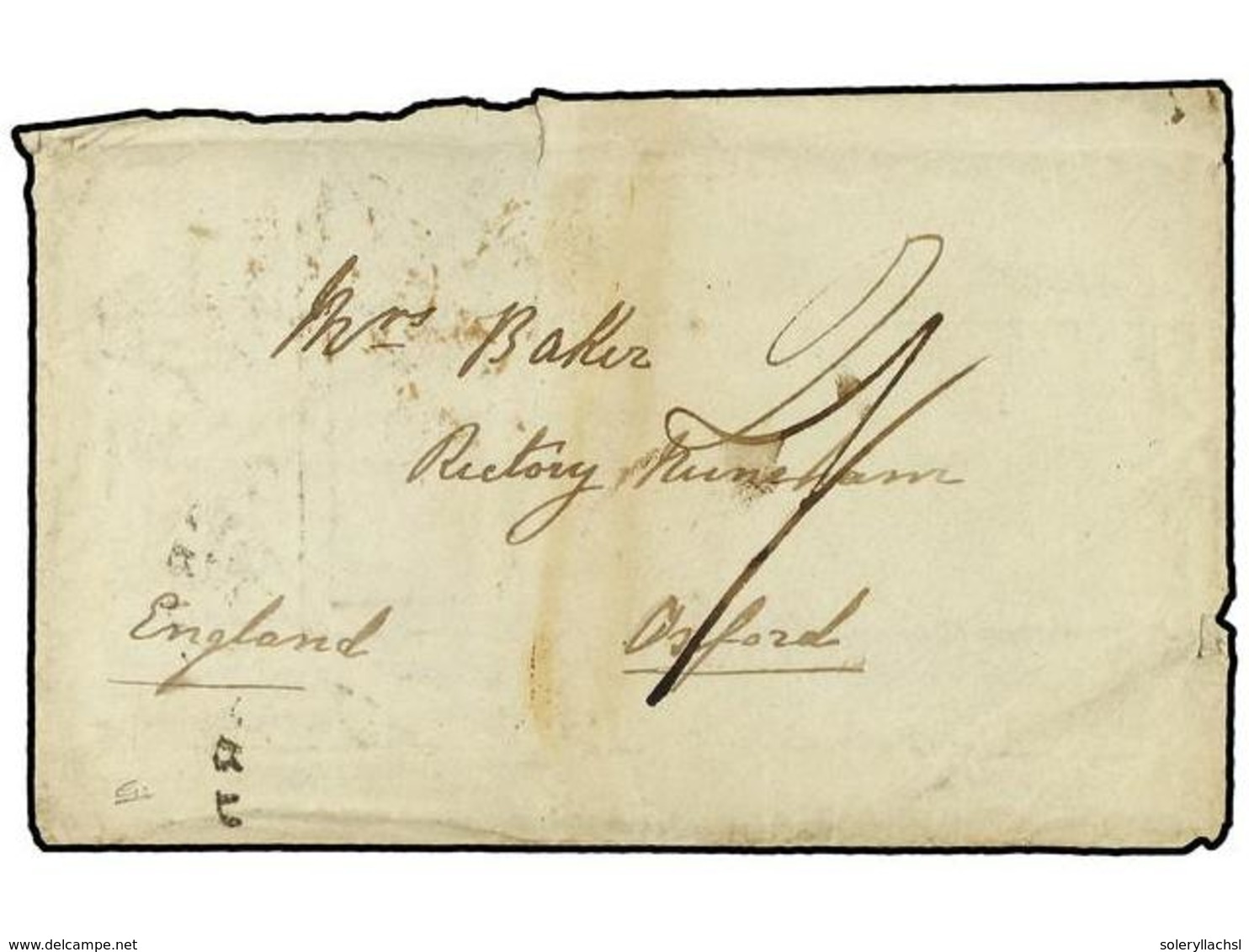 2296 POLINESIA FRANCESA. 1847 (April 27). Envelope With Complete Original Contents, Being A Letter From A Sailor On Boar - Other & Unclassified