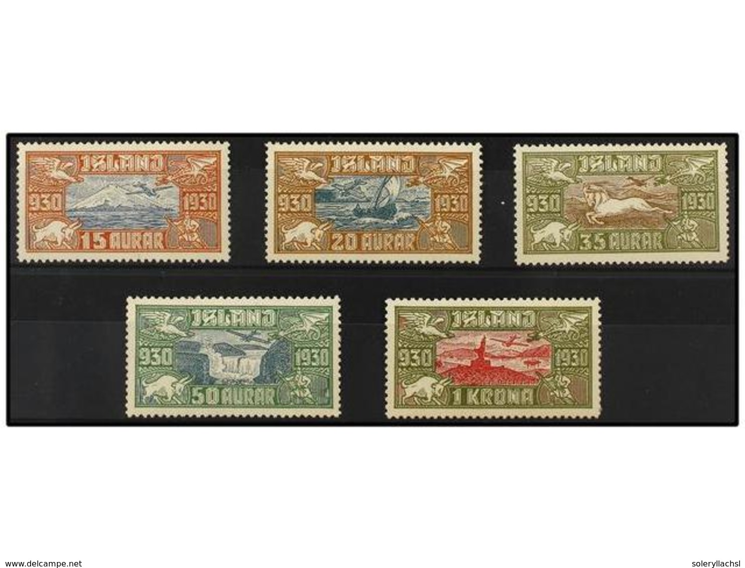 3471 * IRLANDA. Yv.A-4/8. 1930. Complete Set, Light Hinged. Yvert.235?. - Other & Unclassified