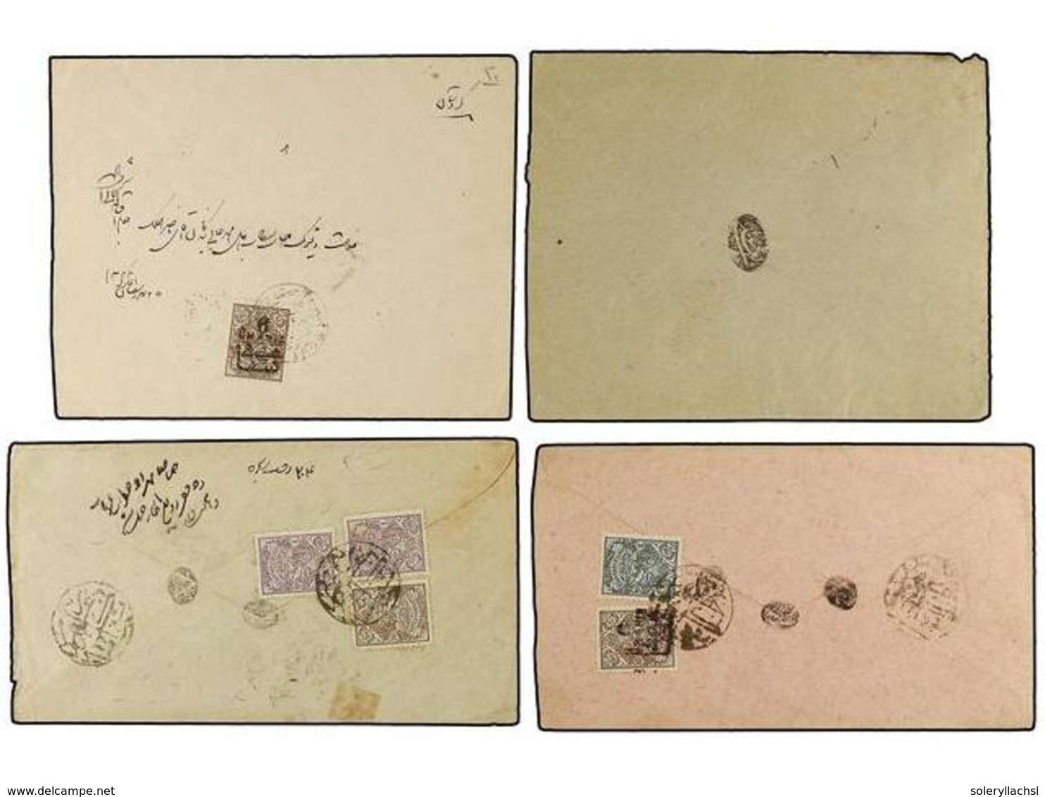 3495 IRAN. 1900-1915. Lot Of 10 Covers With Diverse Seals Strucks. FINE. - Sonstige & Ohne Zuordnung