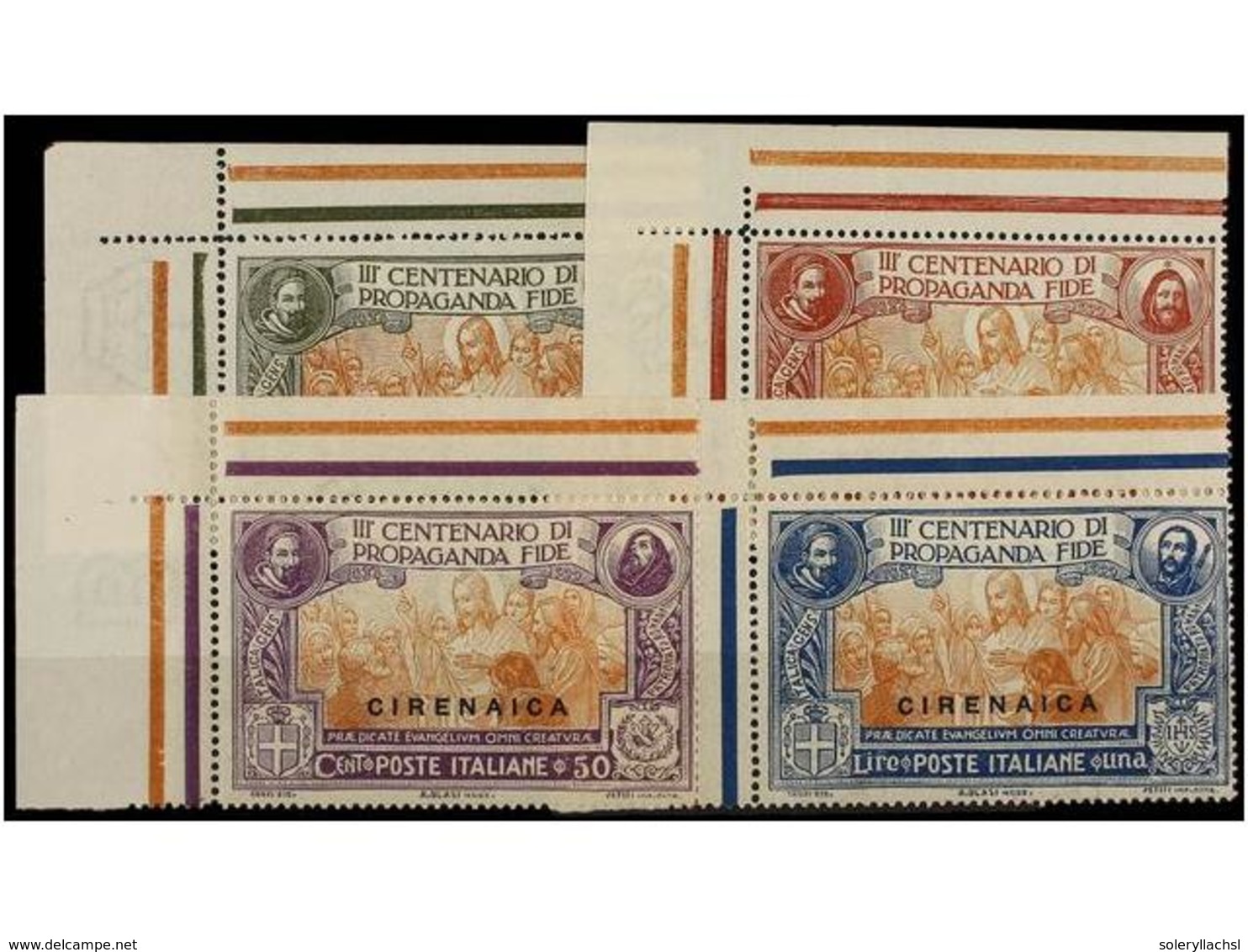 3708 ** ERITREA. Sa.1/4. 1923. Complete Set, Never Hinged. Sassone.120?. - Other & Unclassified