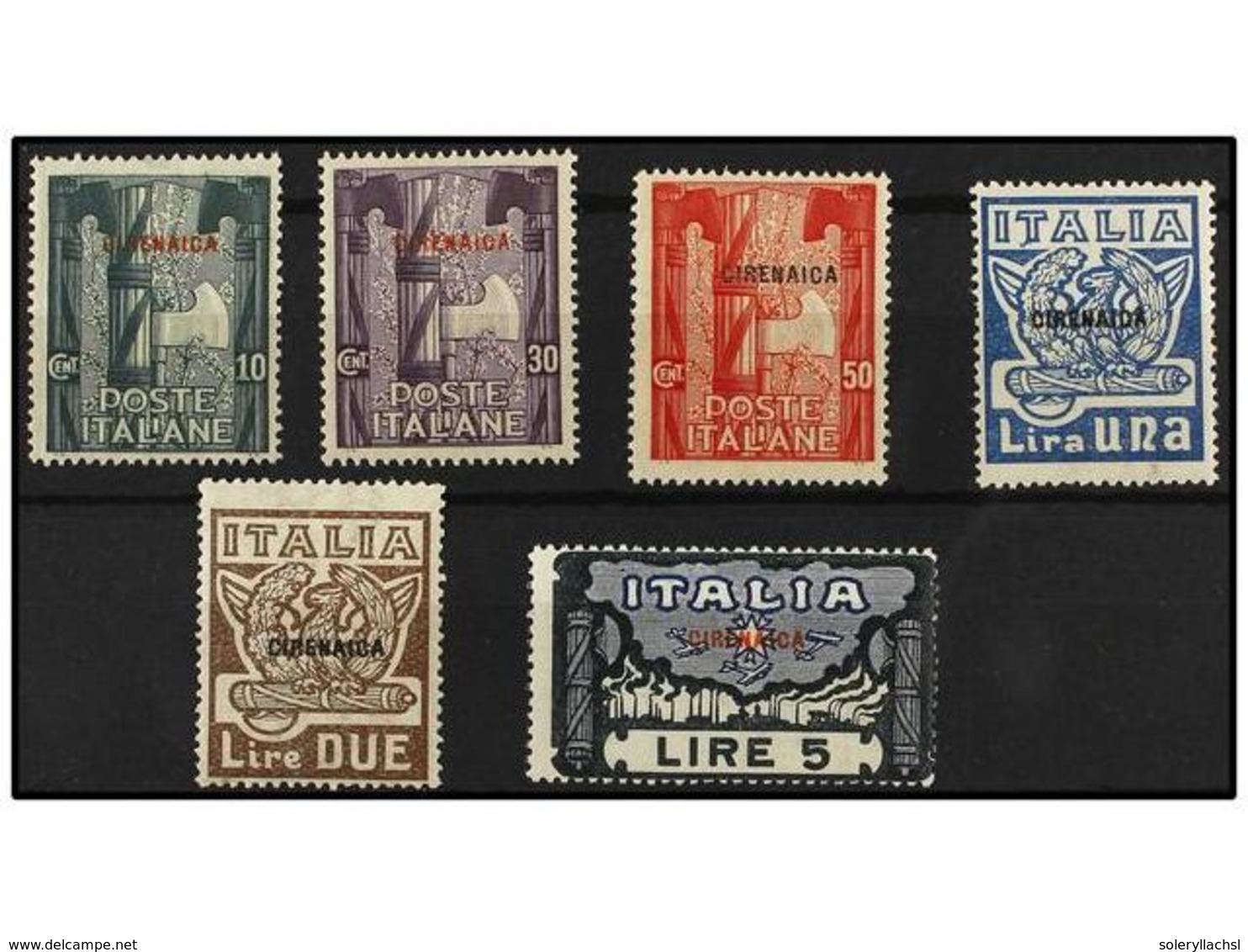 3709 ** ERITREA. Sa.5/10. 1923. Complete Set, Never Hinged. Sassone.175?. - Sonstige & Ohne Zuordnung