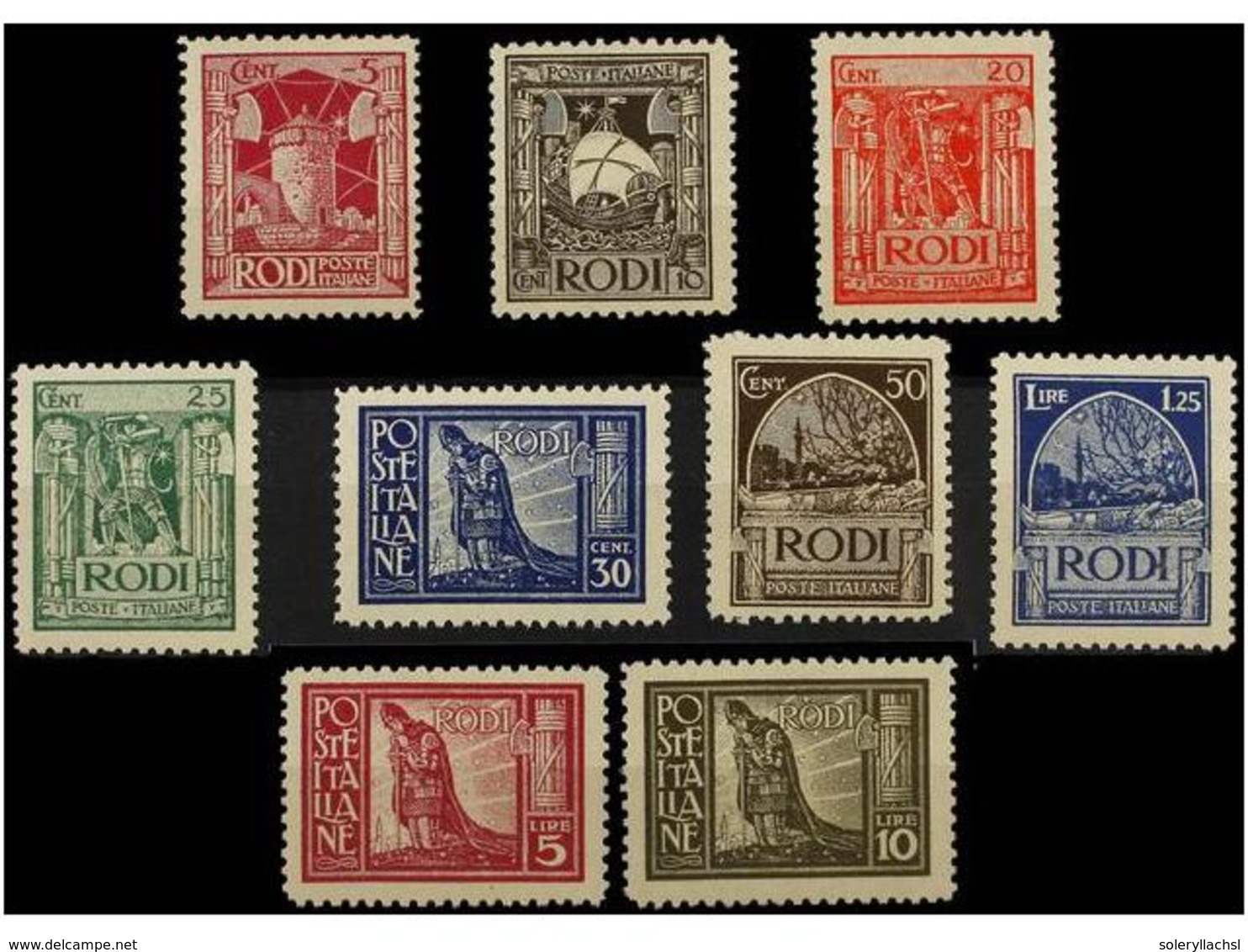 3731 ** ITALIA: EGEO (Colonia Italiana). Sa.3/11. 1929. Complete Set, Never Hinged. Sassone.1.350?. - Other & Unclassified