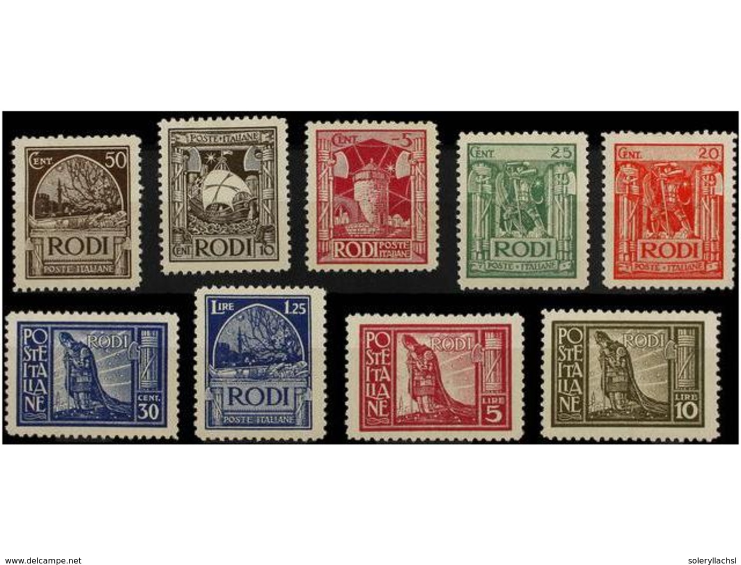 3732 * ITALIA: EGEO (Colonia Italiana). Sa.3/11. 1929. SERIE Completa. Sassone.540?. - Other & Unclassified