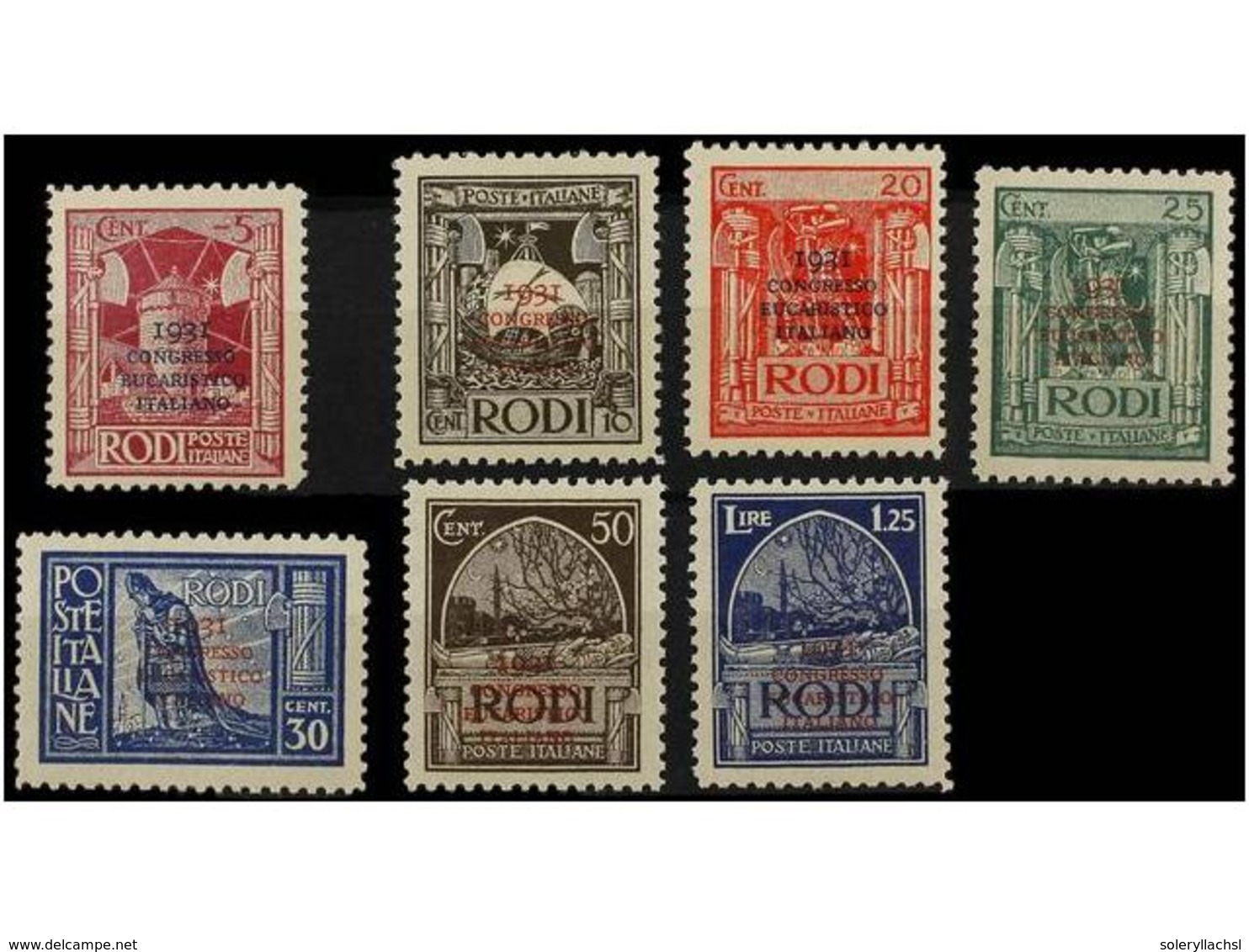 3750 ** ITALIA: EGEO (Colonia Italiana). Sa.30/36. 1931. Complete Set, Never Hinged. Sassone.500?. - Sonstige & Ohne Zuordnung