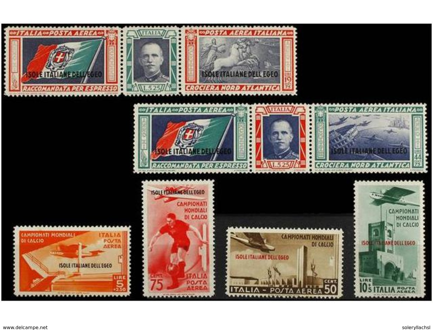 3757 * ITALIA: EGEO (Colonia Italiana). Sa.A22/27 Y A28/29. 1933. SERIES Completas. Sassone.750?. - Other & Unclassified