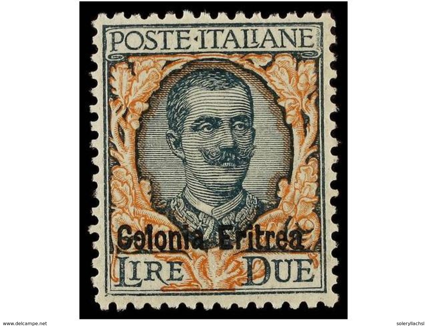 3779 ** ERITREA. Sa.95. 1925. <B>2 Lire.</B> Very Well Centered, Never Hinged. Sassone.750?. - Other & Unclassified