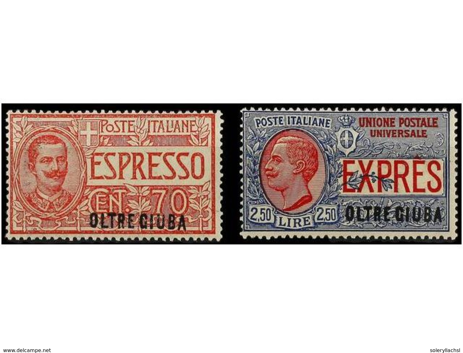 3836 ** OLTRE-JUBA. Sa.E1/2. 1926. <B>ESPRES. </B>Complete Set, Never Hinged. Sassone.300?. - Andere & Zonder Classificatie