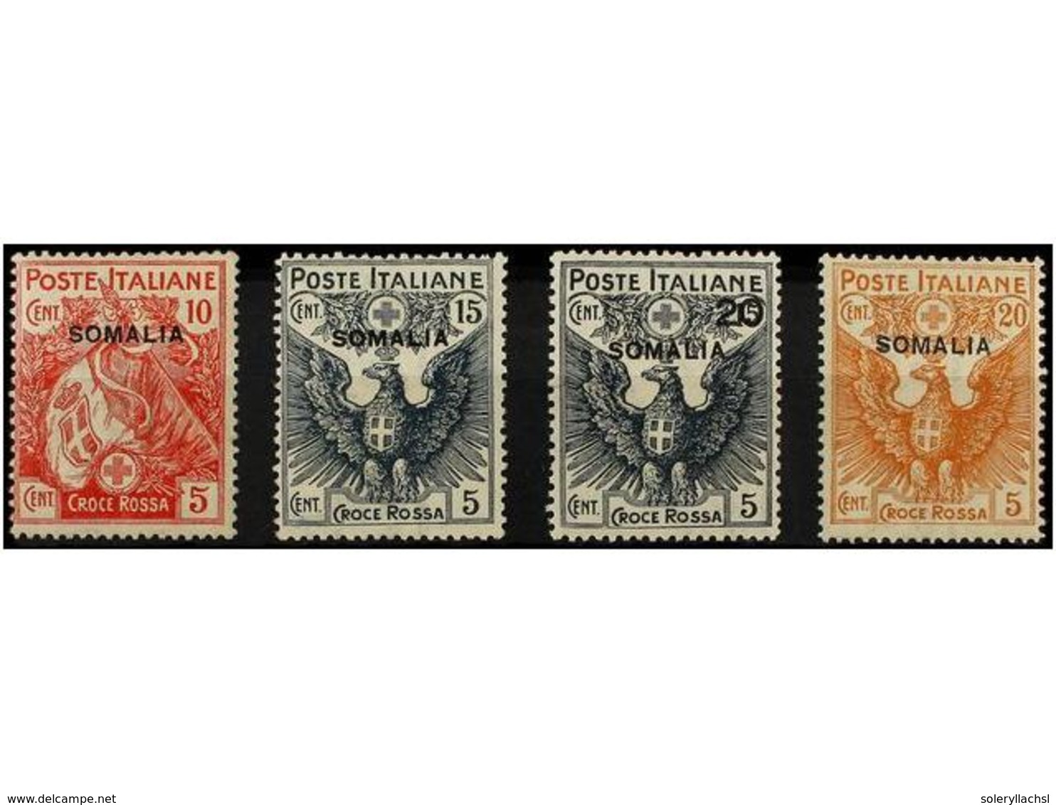 3865 ** SOMALIA. Sa.19/22. 1916. Complete Set, Never Hinged. Sassone.500?. - Other & Unclassified