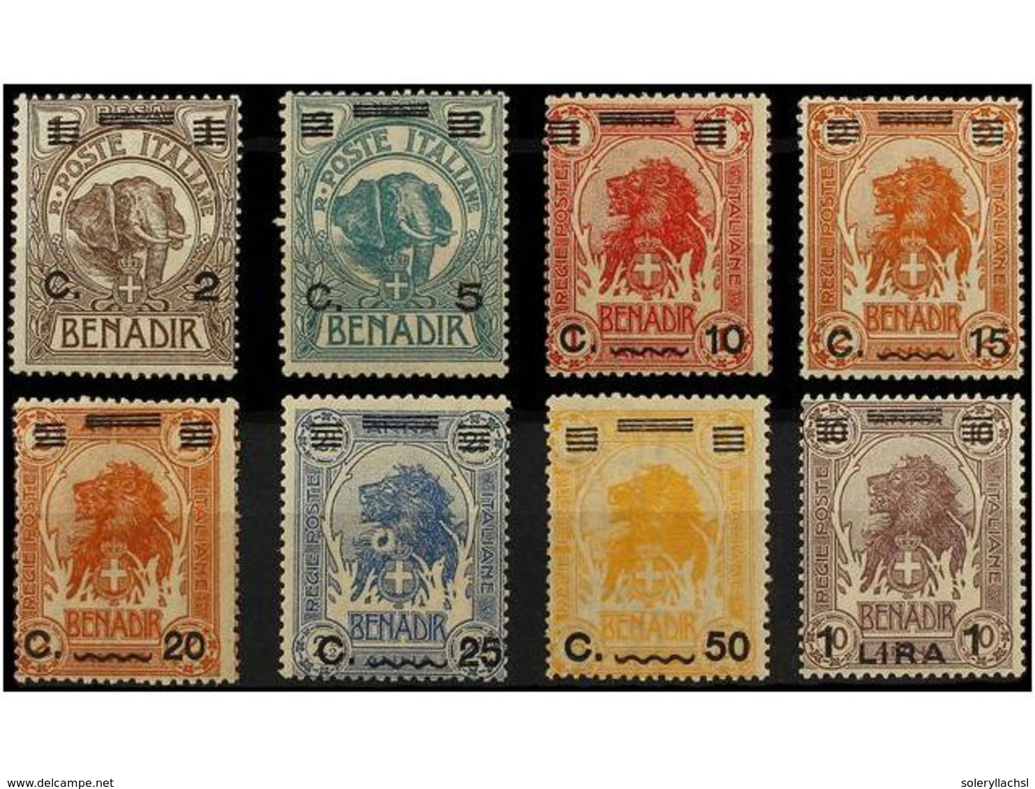 3871 ** SOMALIA. Sa.73/80. 1926. Complete Set, Never Hinged. Sassone.450?. - Sonstige & Ohne Zuordnung