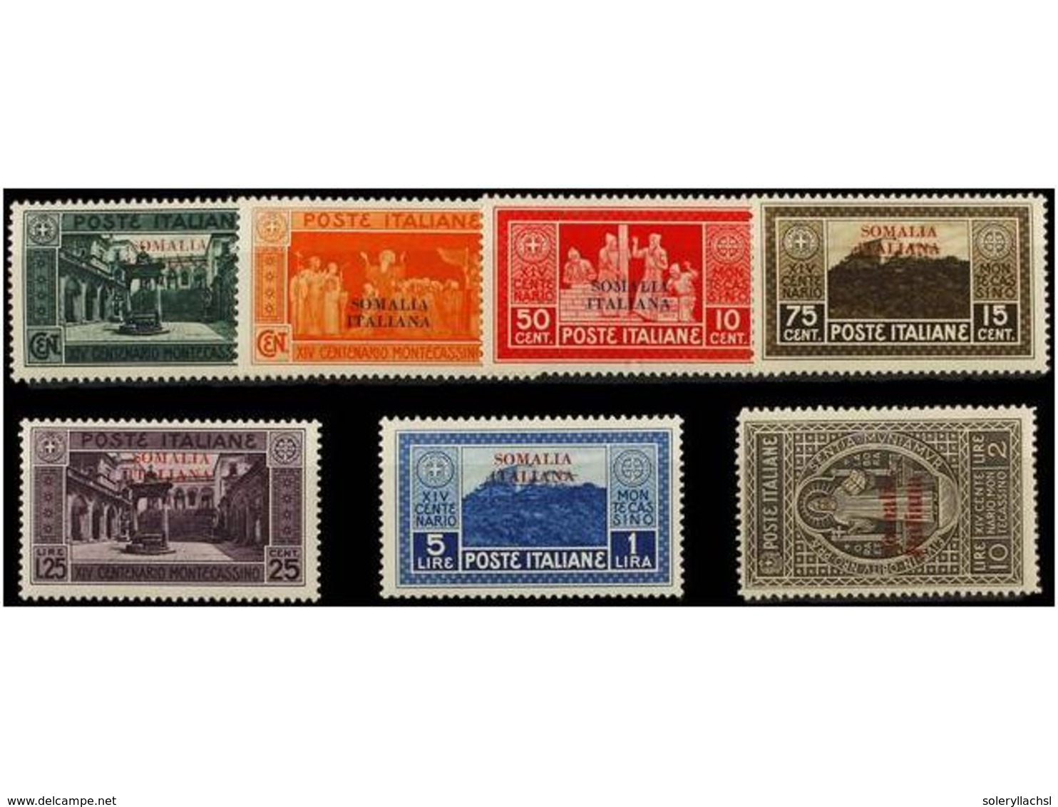 3876 ** SOMALIA. Sa.123/29. 1929. Complete Set, Never Hinged. Sassone.200?. - Sonstige & Ohne Zuordnung