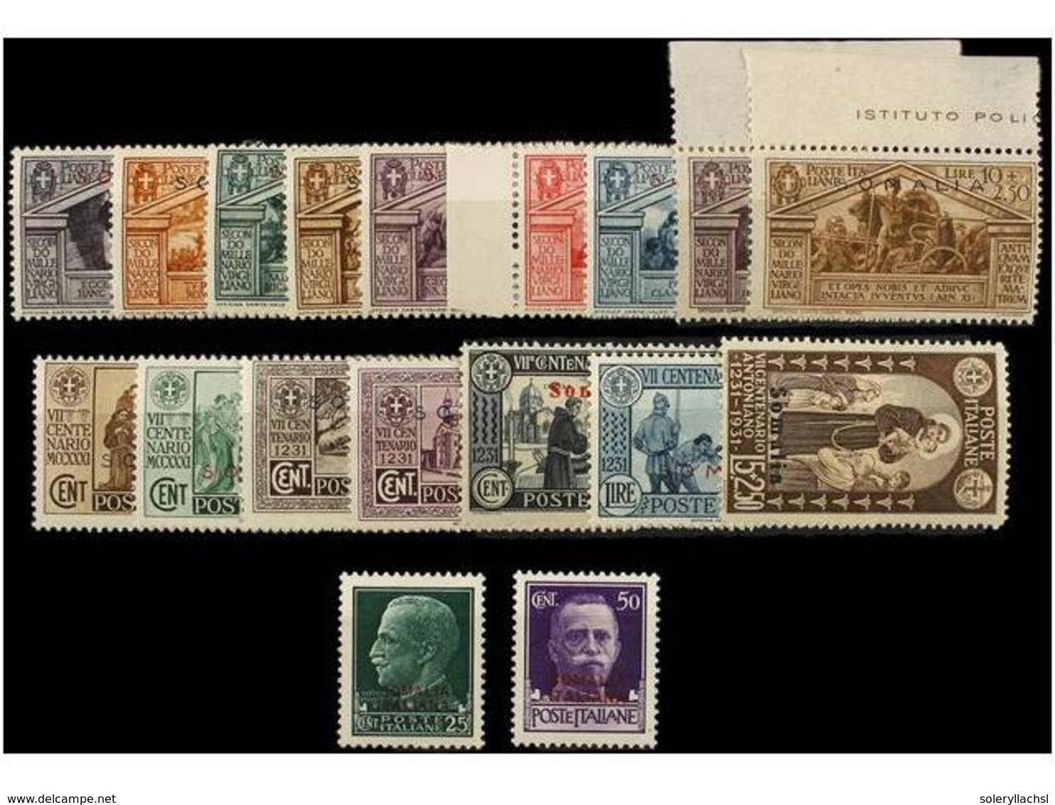 3880 ** SOMALIA. Sa.149/57, 158/64, 165/66. 1930. Complete Sets, Never Hinged. Sassone.210?. - Other & Unclassified
