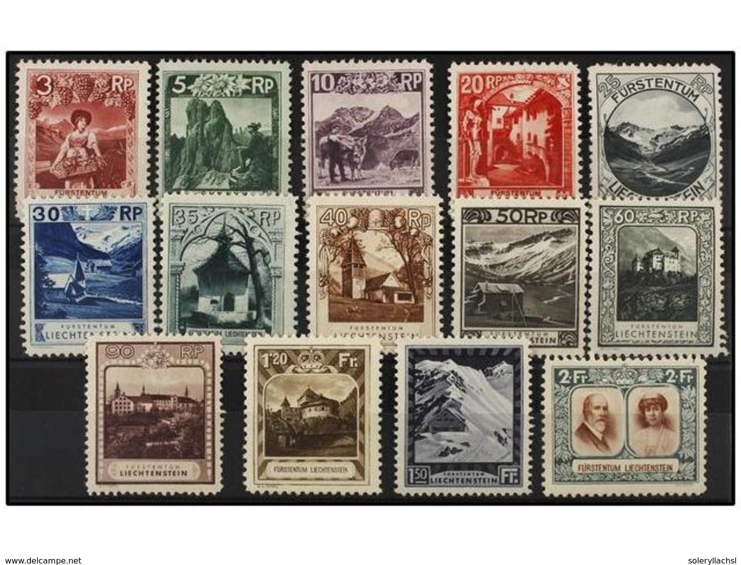 4024 * LIECHTENSTEIN. Mi.94/107. 1930-31. Complete Set, Light Hinged. Michel.650?. - Sonstige & Ohne Zuordnung