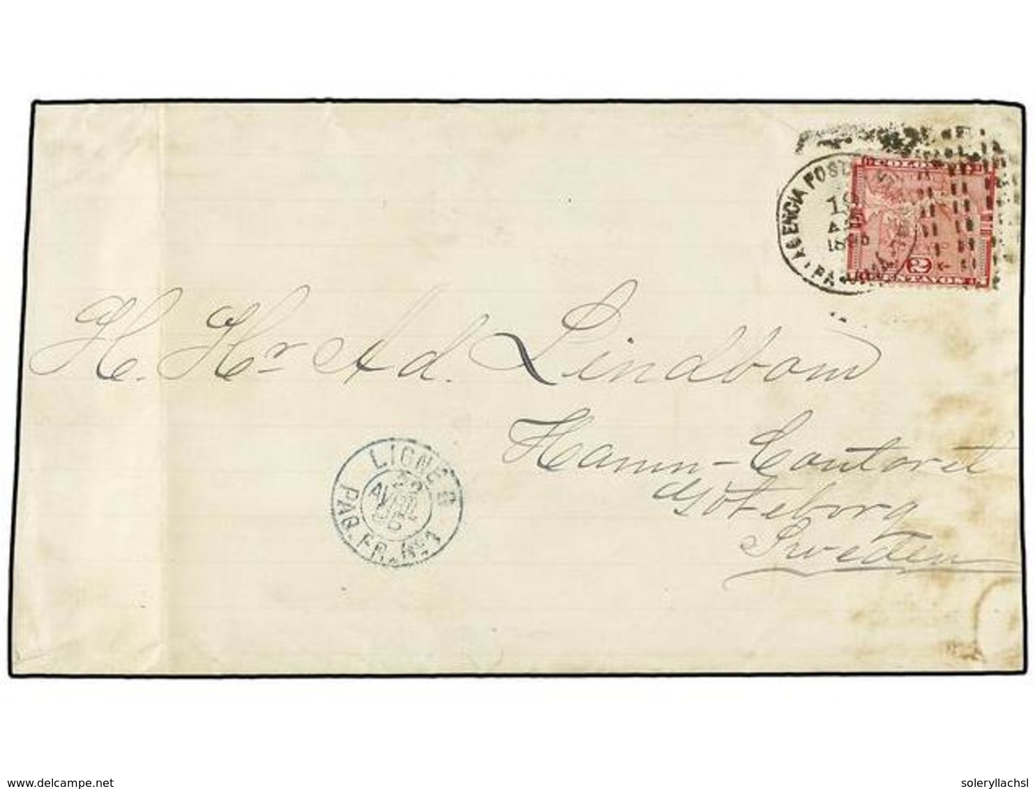 4471 PANAMA. Sc.16. 1895 (April 19). Newspaper Wrapper To GOTEBORG (Sweden) Franked By 1892 <B>2c.</B> Rose Red Tied By  - Sonstige & Ohne Zuordnung