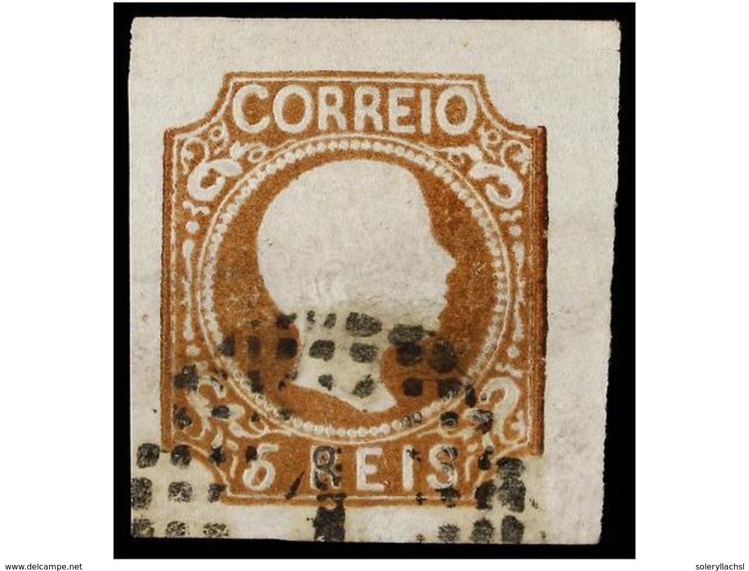4713 ° PORTUGAL. Af.10. 1856. <B>5 Reis </B>castaño Amarillo, Tipo II. MAGNIFICO EJEMPLAR. Afinsa.114?. - Other & Unclassified
