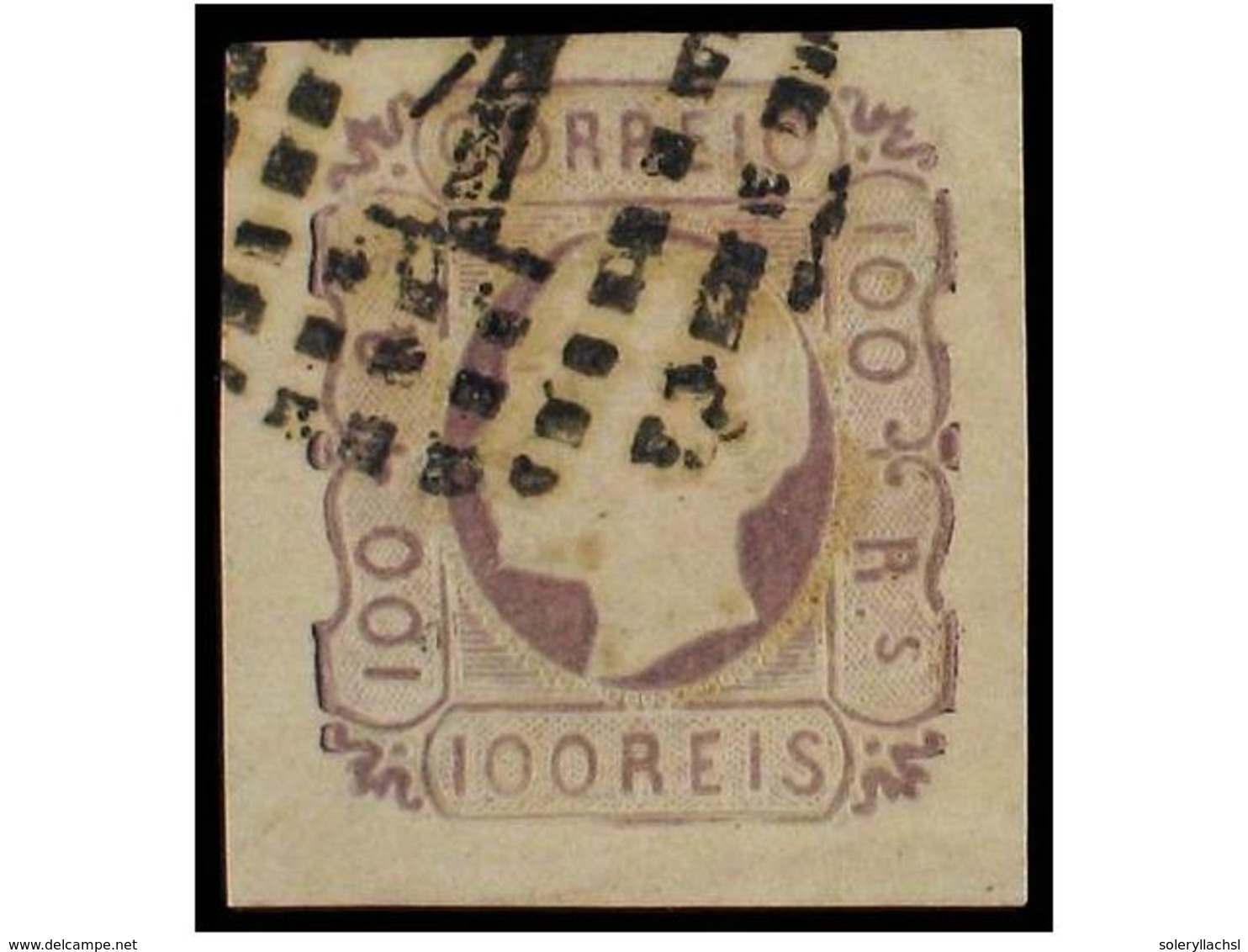 4723 ° PORTUGAL. Af.18. 1862. <B>100 Reis</B> Lila. MAGNIFICO EJEMPLAR. Afinsa.149?. - Sonstige & Ohne Zuordnung