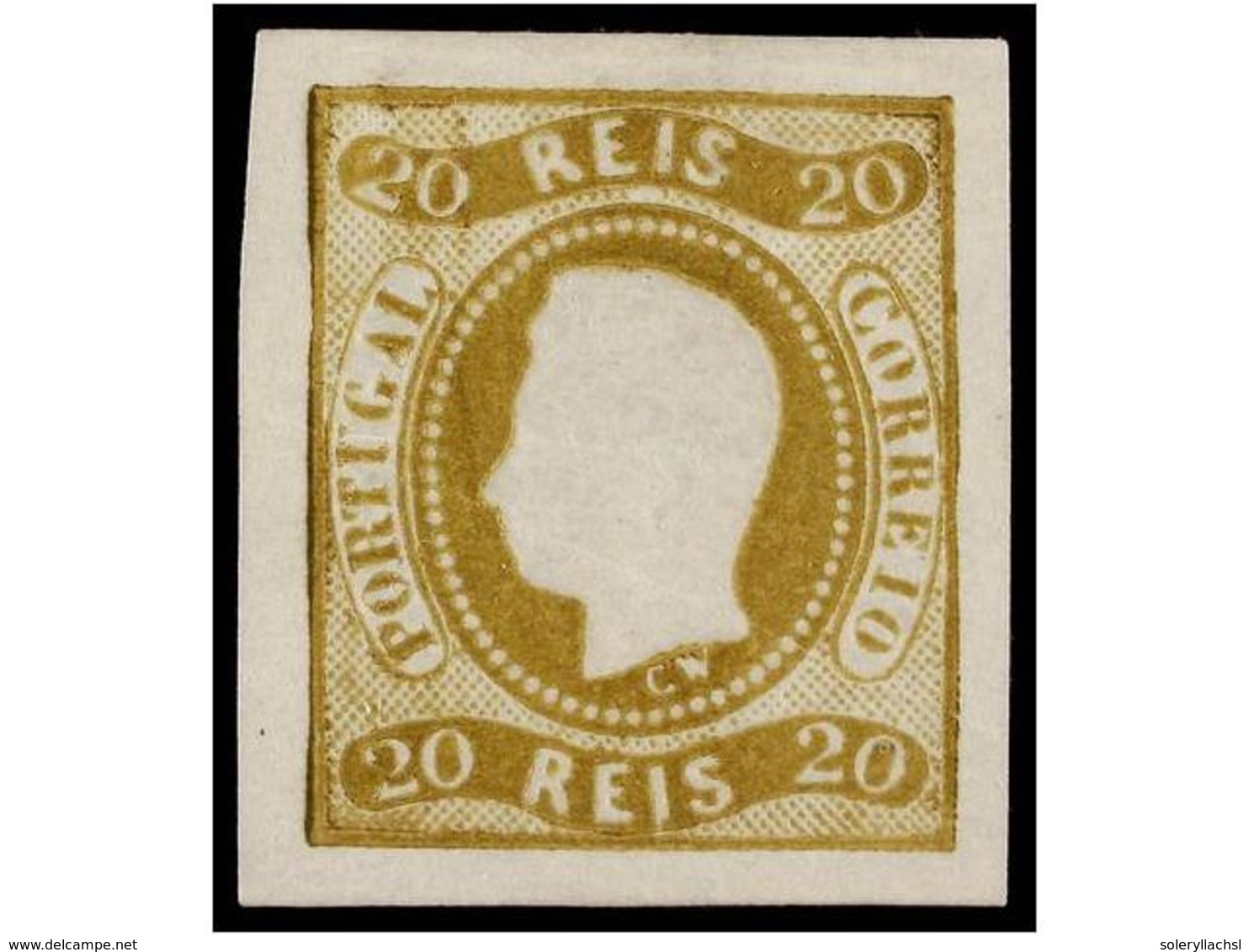 4730 (*) PORTUGAL. Af.21. 1866. <B>20 Reis</B> Bistre. MAGNIFICO EJEMPLAR. Afinsa.314?. - Other & Unclassified