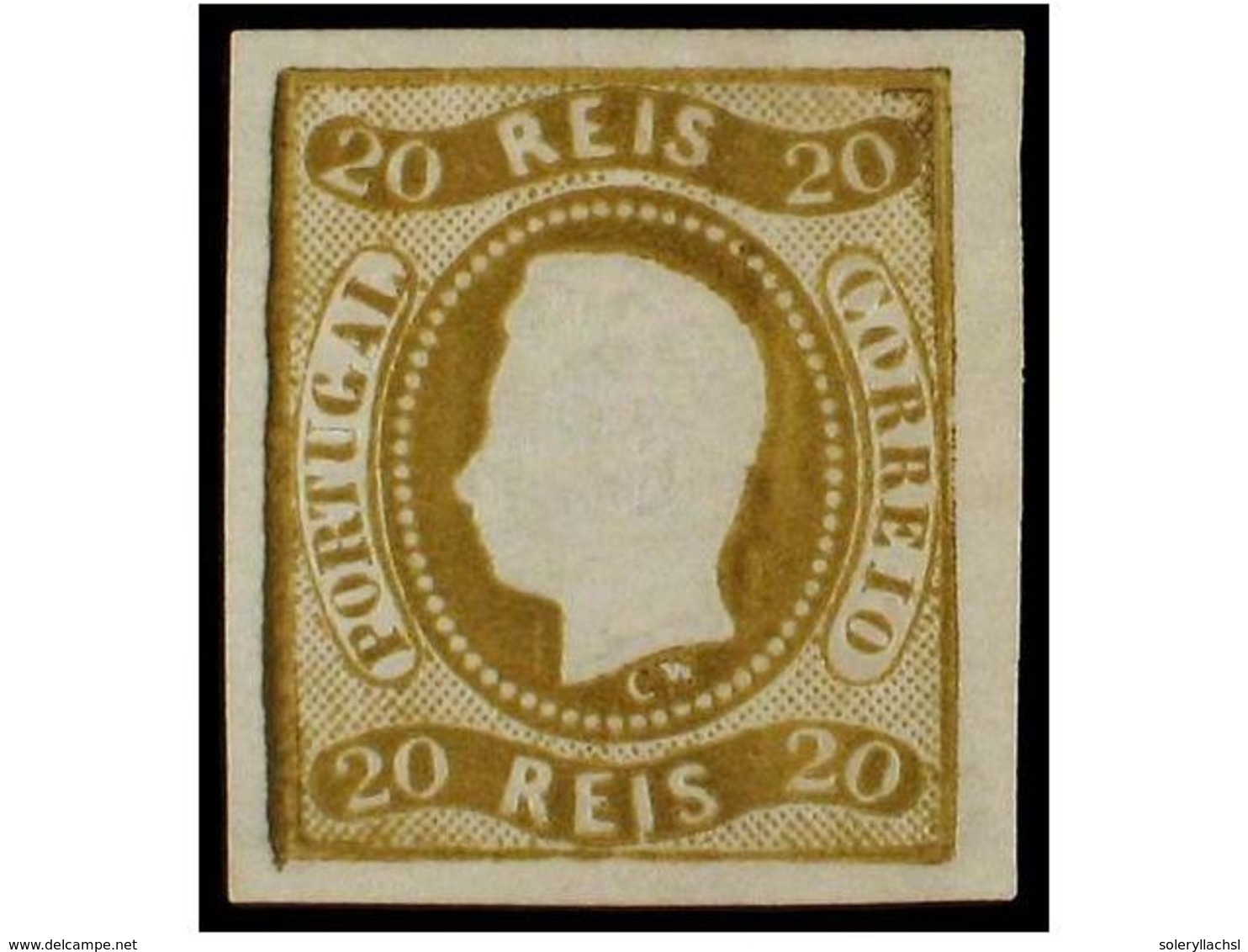 4731 (*) PORTUGAL. Af.21. 1866. <B>20 Reis</B> Bistre. MAGNIFICO EJEMPLAR. Afinsa.314?. - Other & Unclassified