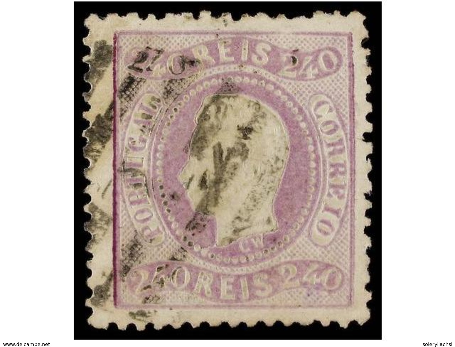 4742 ° PORTUGAL. Af.35. 1867. <B>240 Reis</B> Lila. MUY BONITO EJEMPLAR. Afinsa.798?. - Sonstige & Ohne Zuordnung