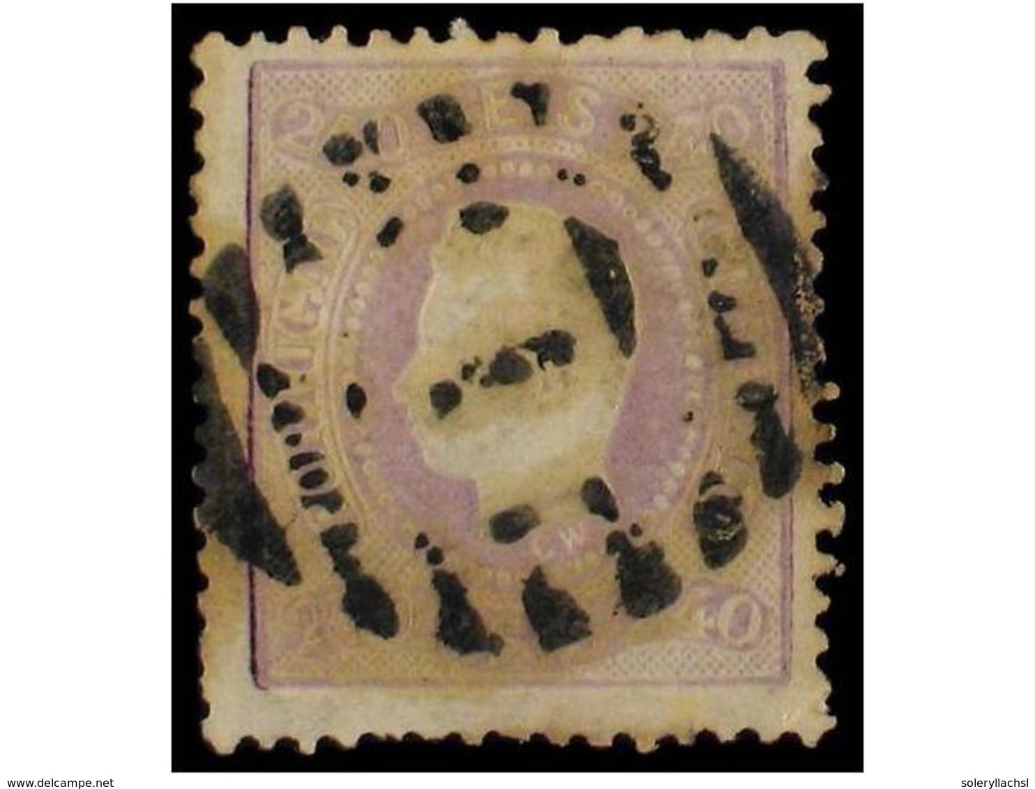 4744 ° PORTUGAL. Af.35. 1867. <B>240 Reis</B> Violeta Claro. MUY BONITO EJEMPLAR. Afinsa.798?. - Other & Unclassified