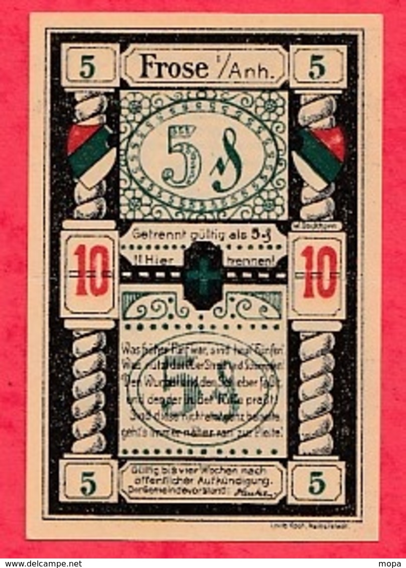 Allemagne 1 Notgeld 10 Pfenning Frose état Lot N °1903 - Collections