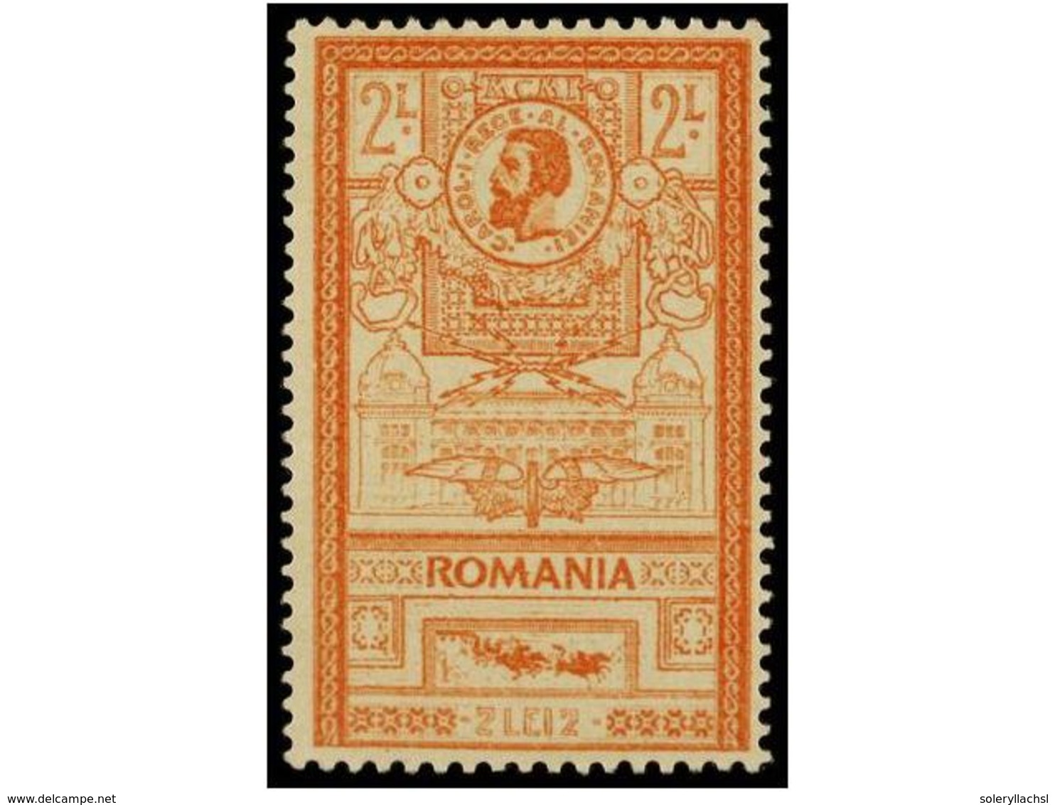 5146 ** RUMANIA. Mi.159. 1903. <B>2 L.</B> Orange Red. Never Hinged. Michel.++170?. - Other & Unclassified