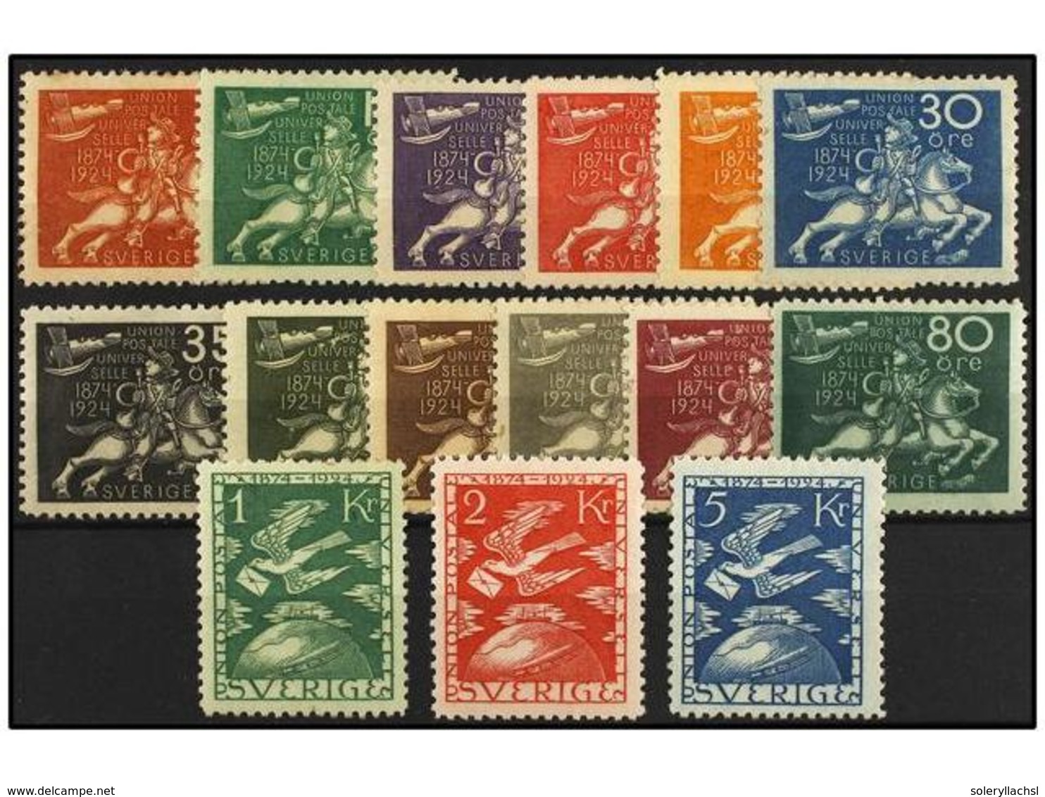 5283 * SUECIA. Yv.178/92. 1924. COMPLETE Set. Yvert.900?. - Sonstige & Ohne Zuordnung