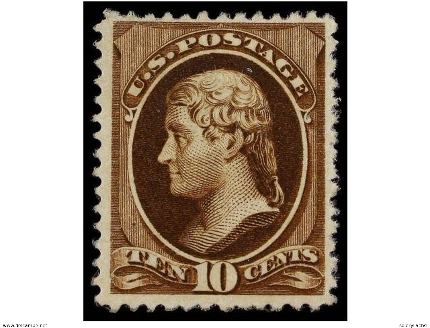 5470 (*) ESTADOS UNIDOS. Sc.150. 1870-71. <B>10 Cents.</B> Brown, Strong Colour, Without Gum, Well Centered. VERY FINE.  - Other & Unclassified