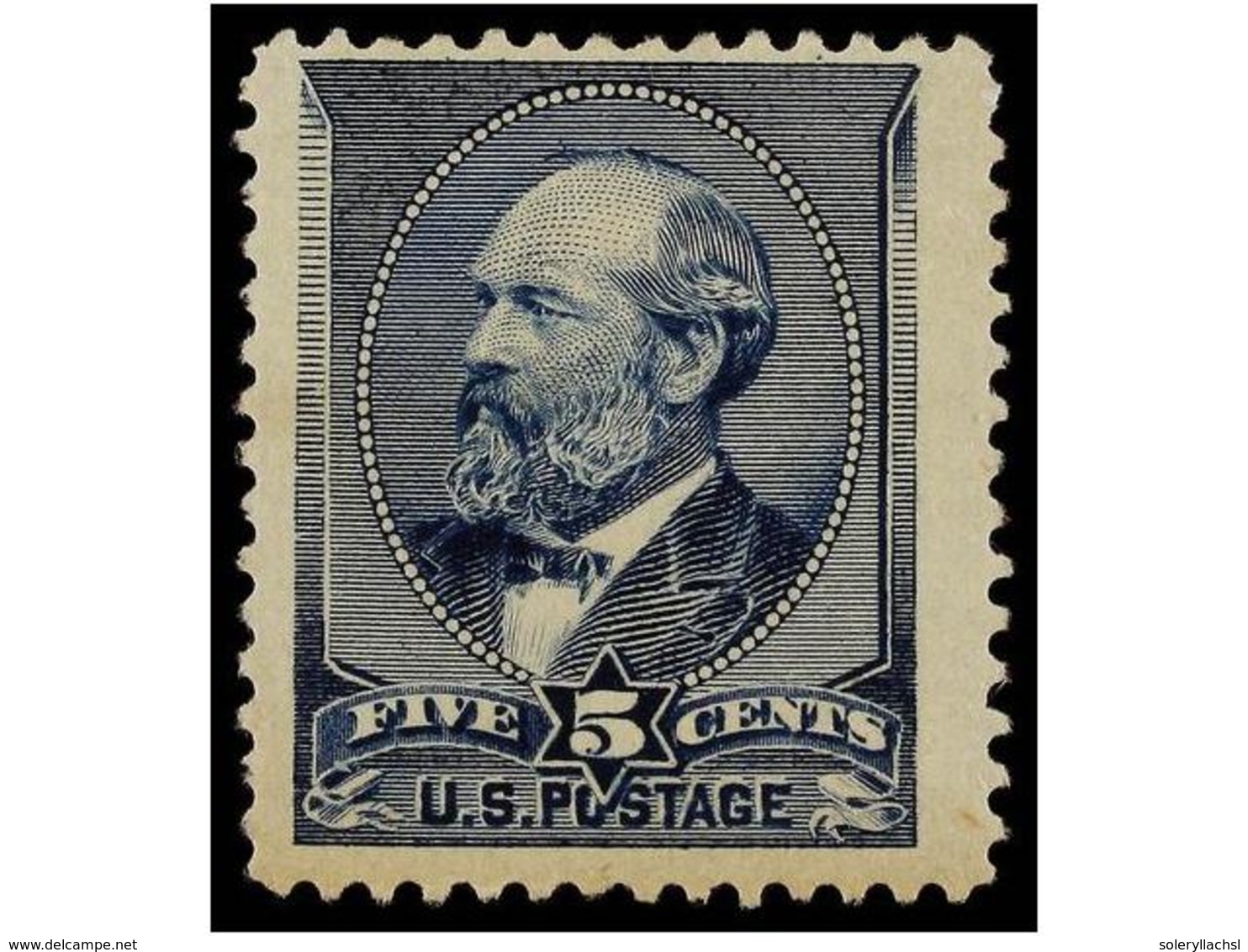 5475 * ESTADOS UNIDOS. Sc.216. 1888. <B>5 Cents.</B> Blue, Original Gum. VERY FINE. Scott.250$. - Sonstige & Ohne Zuordnung