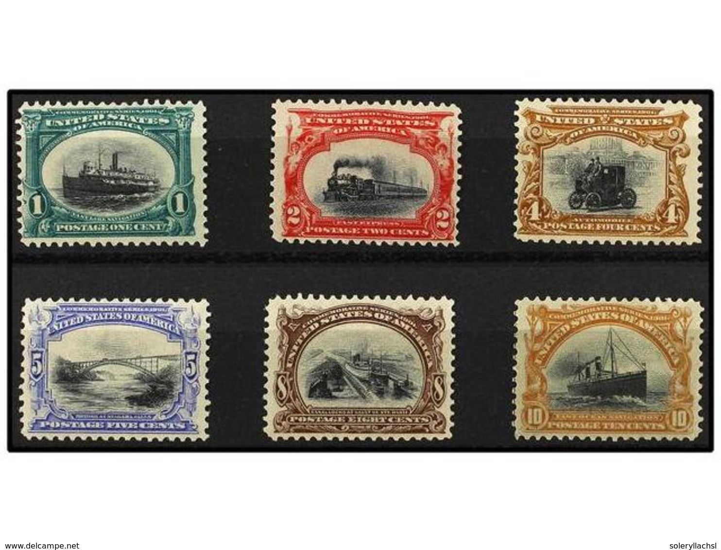 5485 * ESTADOS UNIDOS. Sc.294/99. 1901. Complete Set, Well Centered. VERY FINE. Scott.419$. - Sonstige & Ohne Zuordnung