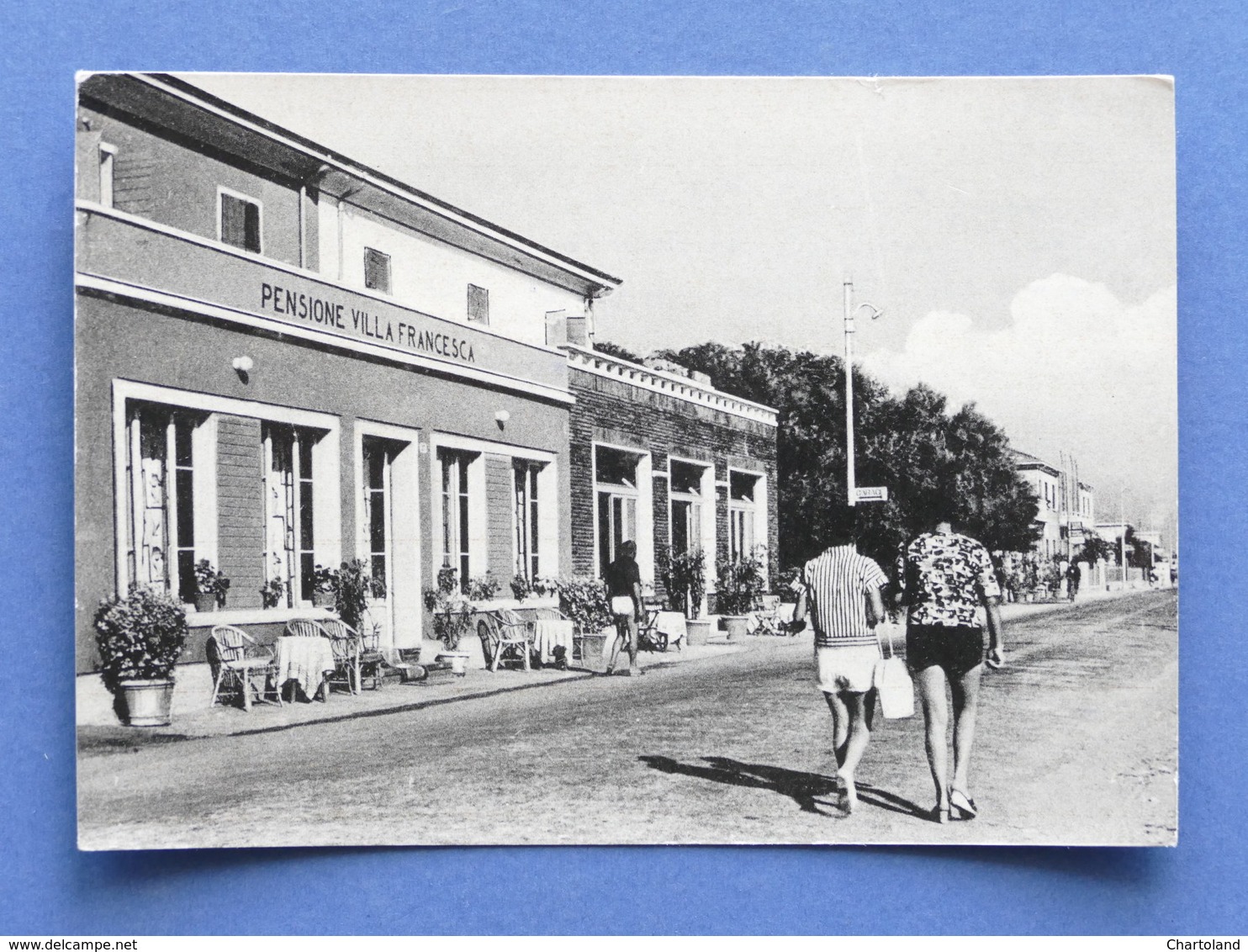 Cartolina Igea Marina - Pensione Villa Francesca - 1953 - Rimini
