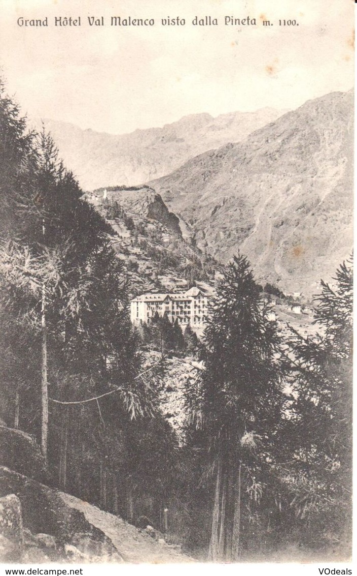 Italie -  Lombardia - Sondrio - Grand Hôtel Val Malenco Visto Dalla Pineta - Sondrio