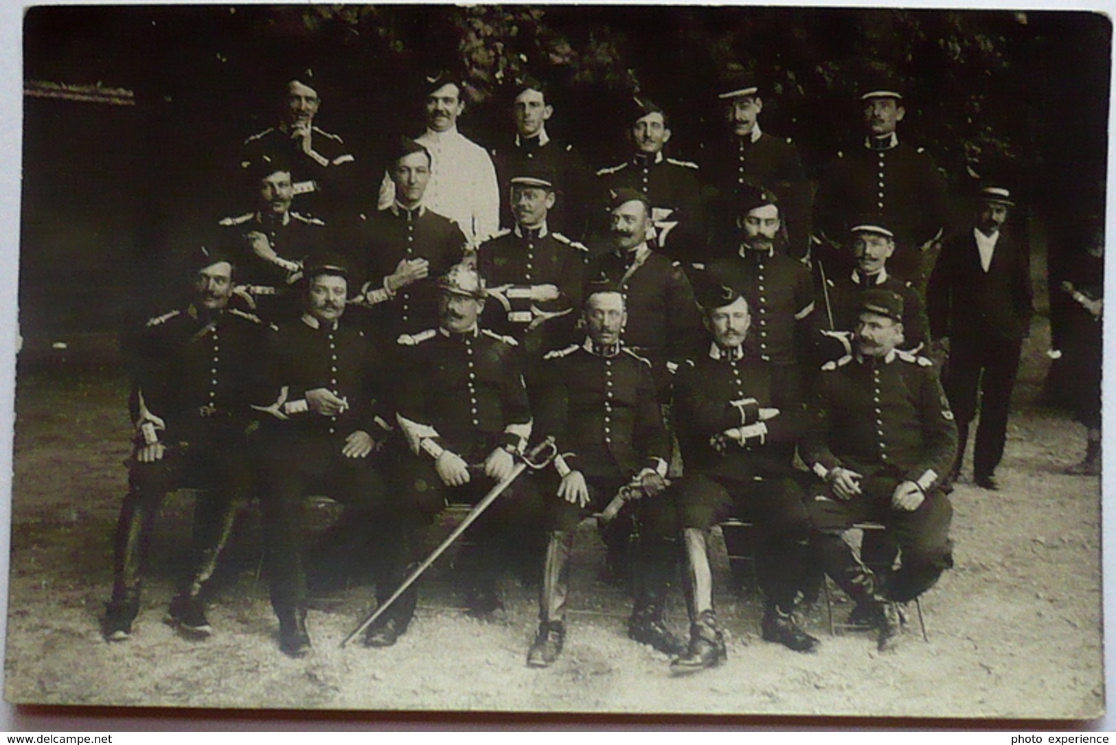 CPA Carte Photo Militaire Cavalier Cavalerie Regiment Dragon 1910 EVREUX ? Eure 27 Normandie ? - Régiments